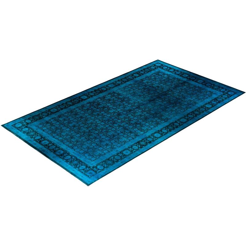 Vibrance One-of-a-Kind Hand-Knotted Area Rug - Blue, 12' 1" x 21' 6" - 12' 1" x 21' 6"