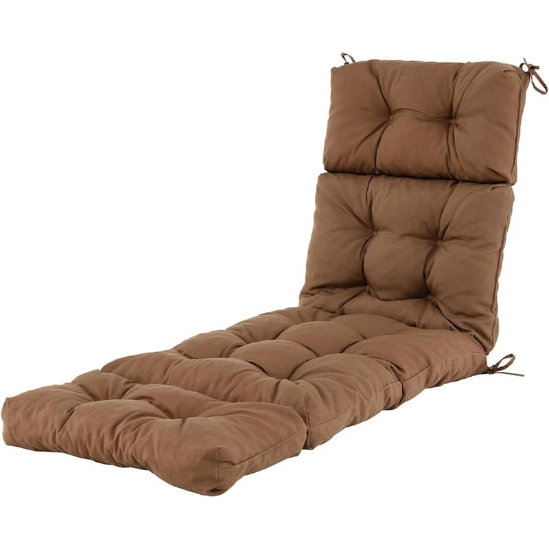 Gymax 73'' Lounge Chaise Cushion Padded Recliner Cushion