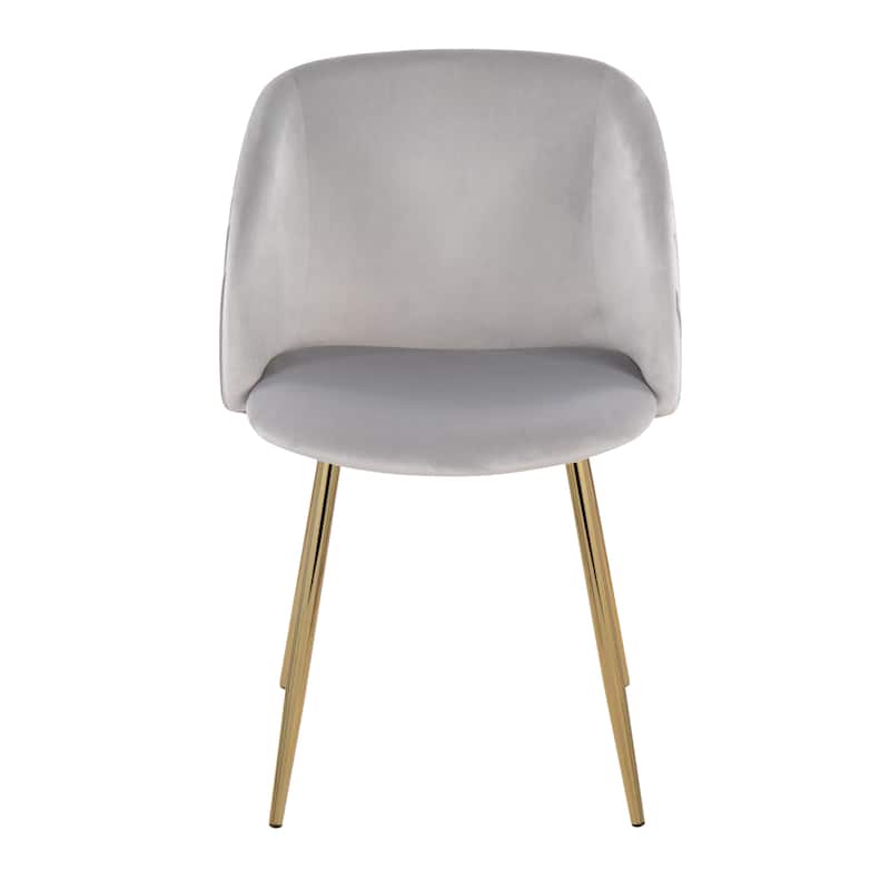 Silver Orchid Harding Pleated Chair - Set of 2 - Silver