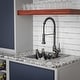 preview thumbnail 46 of 65, Karran QT-825 Drop-in 15-3/4" Single Bowl Quartz Composite Kitchen Sink