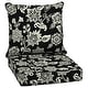 preview thumbnail 1 of 6, Arden Selections Ashland Jacobean Outdoor Deep Seat Cushion Set - 24 W x 24 D in.