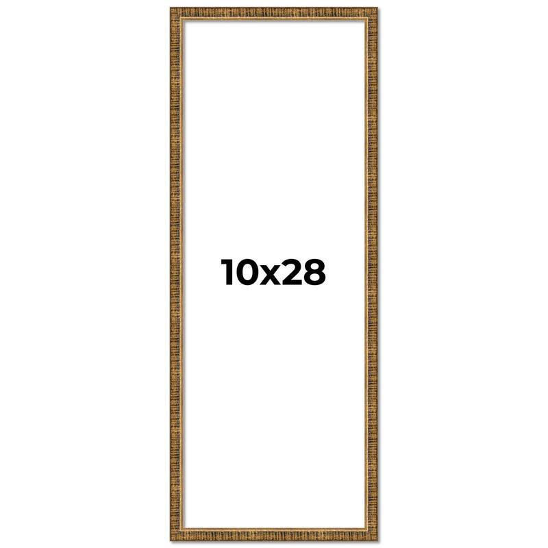 10x28 Frame Gold Picture Frame - Complete Modern Photo Frame Includes