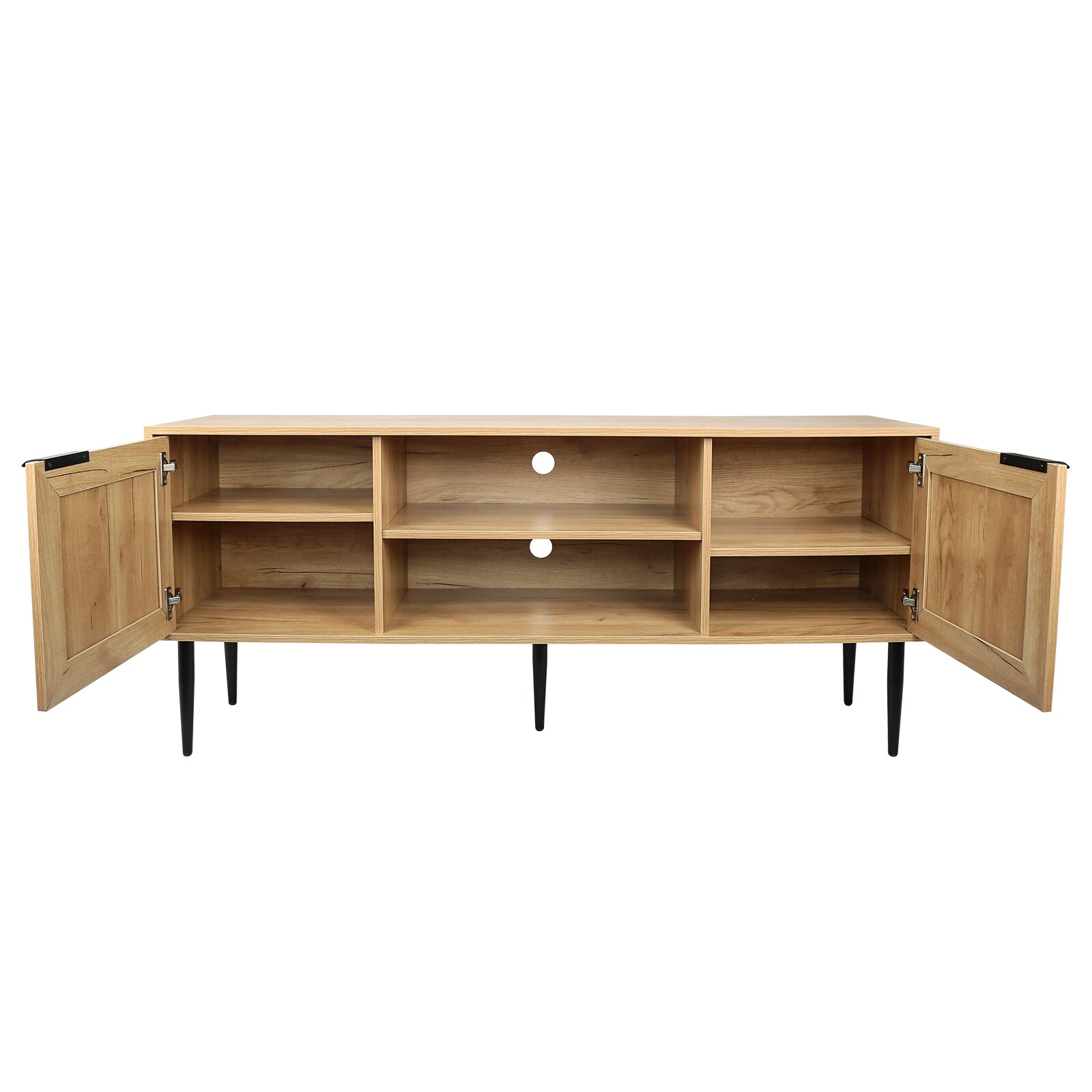 Solid wood tv stand for shop tvs up to 65 inches