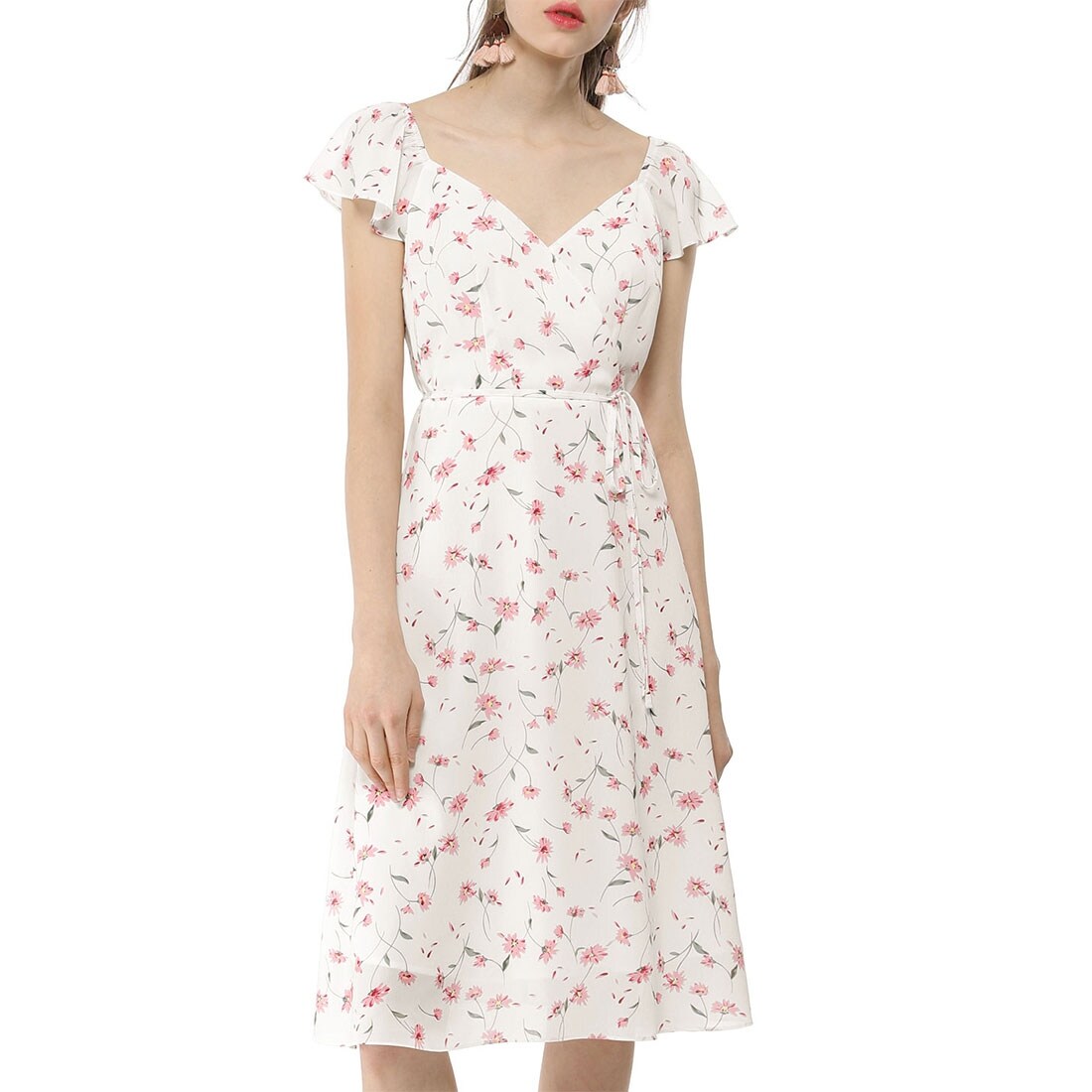 ladies flower dress