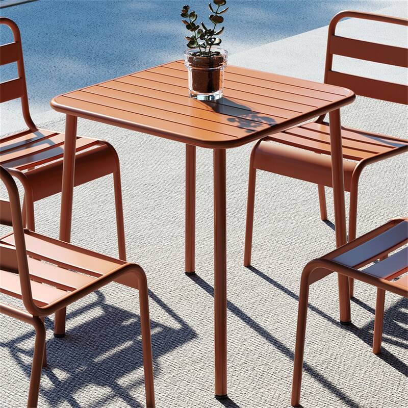 Sera Square Table Outdoor Courtyard Table Villa Open Air Dining Table