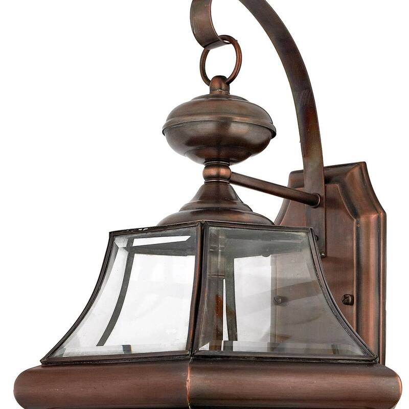 Roseto Gaines 3 Light 23" Tall Outdoor Wall Sconce with Clear Glass