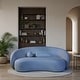 preview thumbnail 9 of 13, Furniture of America Nalei Modern 85-inch Chenille Sofa with Pillows Denim Blue