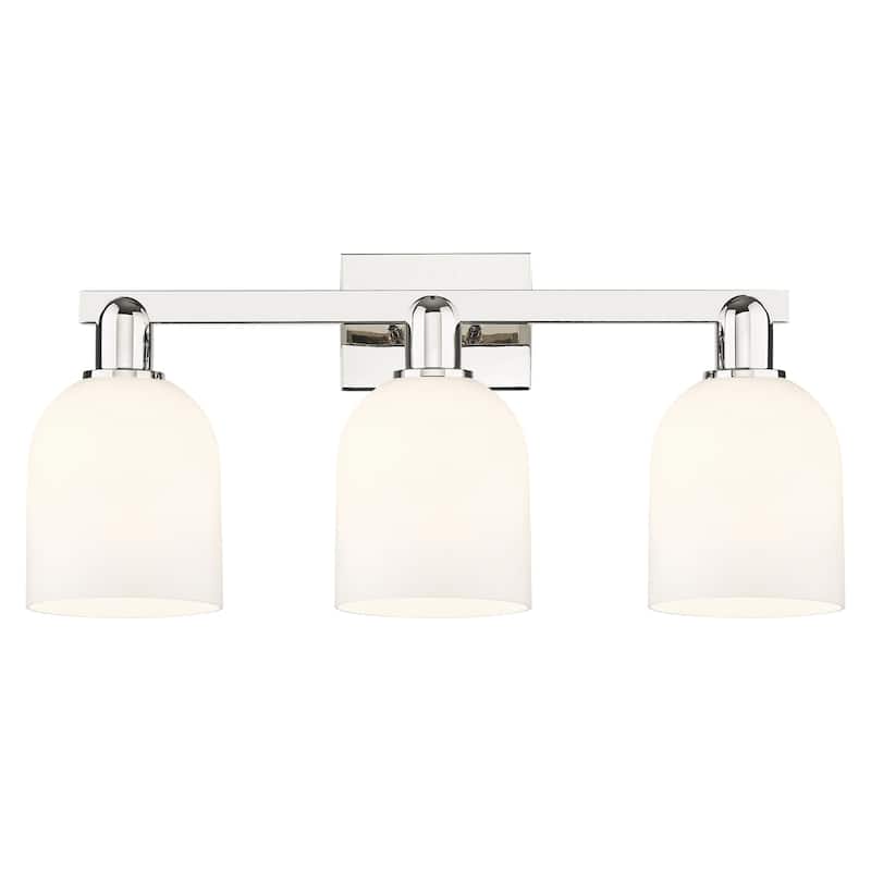 Innovations Lighting 716-3W-12-25 Bella Vanity Bella 3 Light 25" Wide - Polished Nickel / White