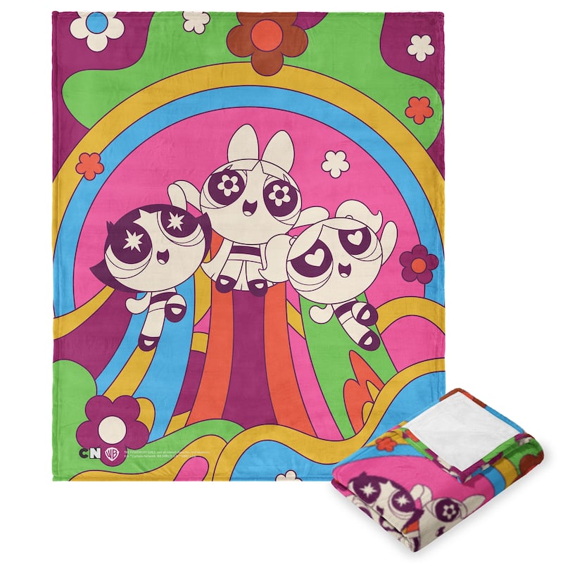 Warner Brothers Powerpuff Girls Silk Touch Throw Blanket