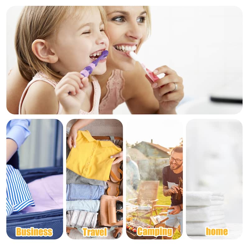 Portable Toothbrush Organizer Cases Toothbrush Holder 7.60"x2.44"x2.24"