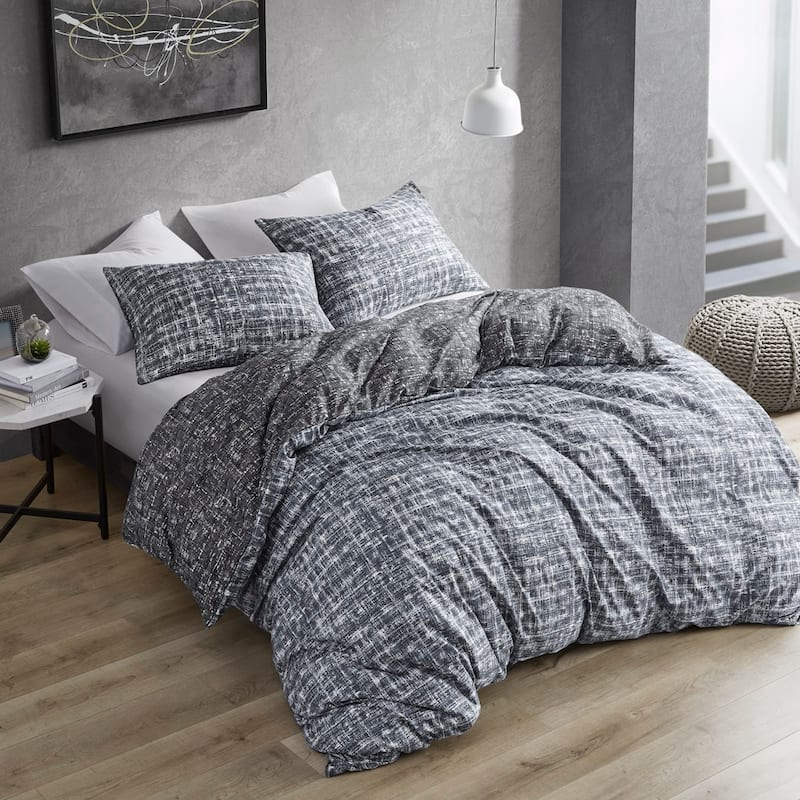 Chelsea Square Maca Modern Reversible Comforter Set - Grey - Twin