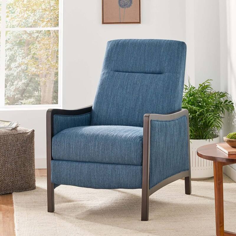 Mid-Century Modern Design Fabric Recliner Chair by Christopher Knight Home