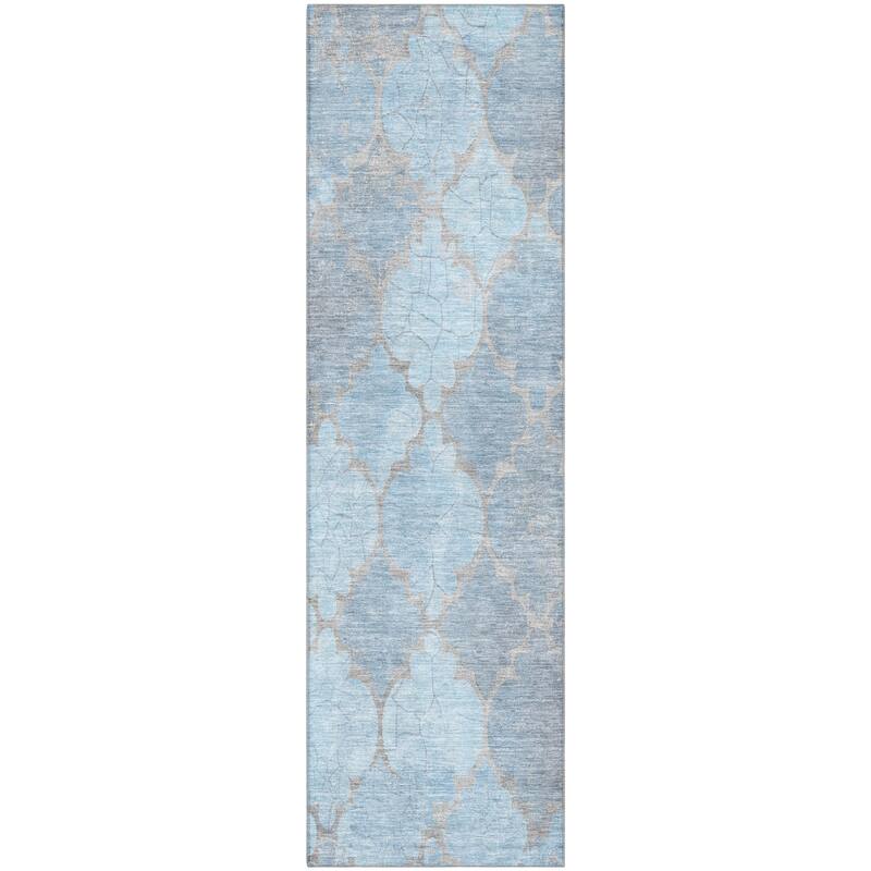 Premium Washable Super Soft Modern Trellis Mayfield Rug