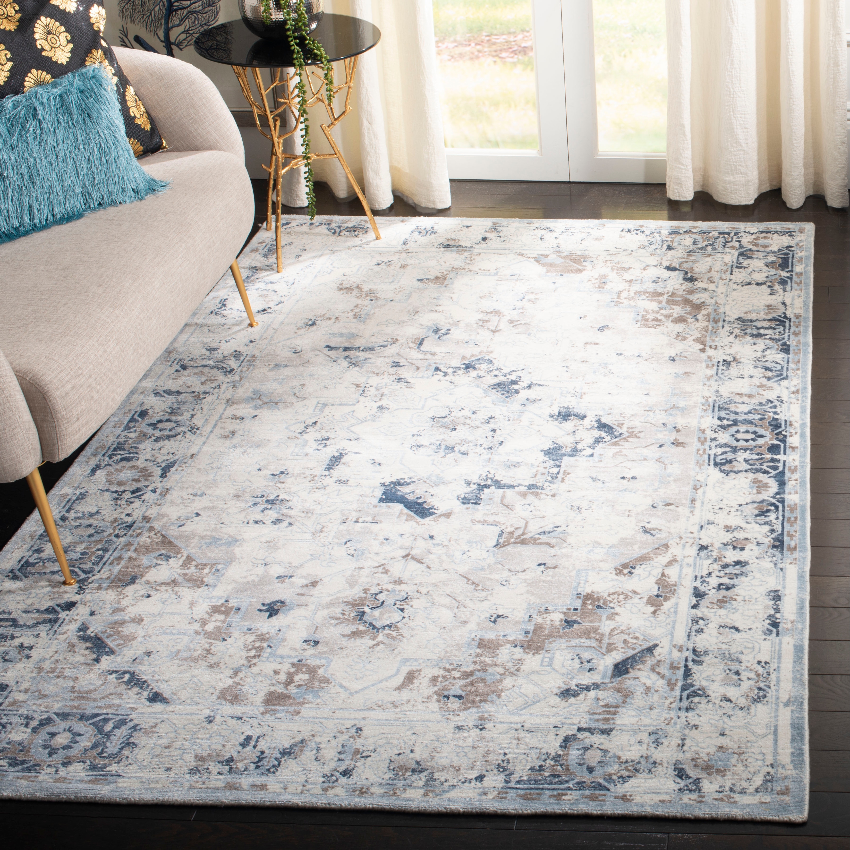 SAFAVIEH Handmade Mirage Akila Modern Abstract Viscose Rug