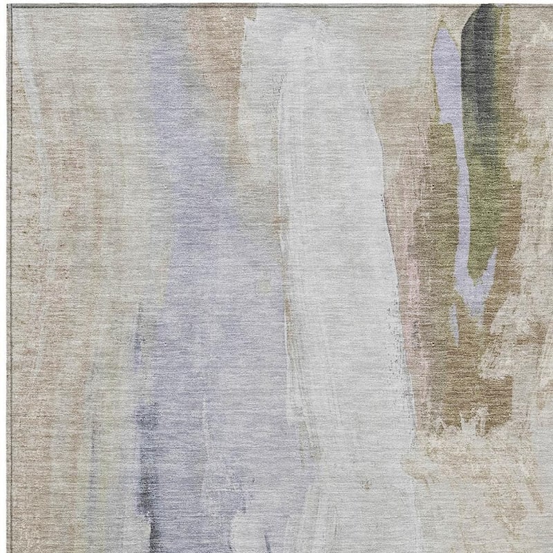 HomeRoots Abstract Transitional Rectangle Outdoor Rug