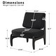 preview thumbnail 5 of 52, Modern Teddy Slipper Chair Armless Lounge Sofa