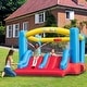 preview thumbnail 7 of 8, Inflatable Bounce House with Blower for 3-10 yr Kids, Bouncy Castle w/Double Slide, 300 LBS Capacity