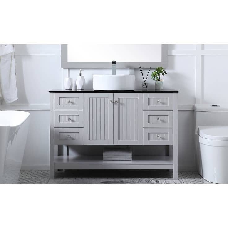 Elegant Lighting VF16248 Ralph 48" Free Standing Single Basin Vanity