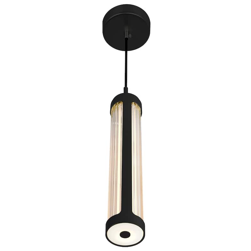 Neva 3 in LED Integrated Black Chandelier