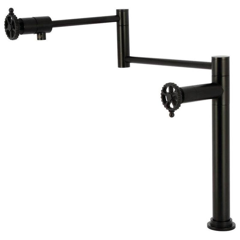 Kingston Brass KS470.CG Fuller 3 GPM Single Hole Pot Filler - Matte Black