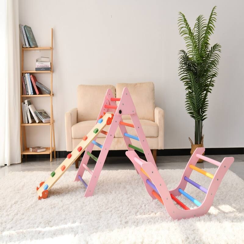 2-Piece Montessori Climber, Foldable Indoor Play for Toddlers