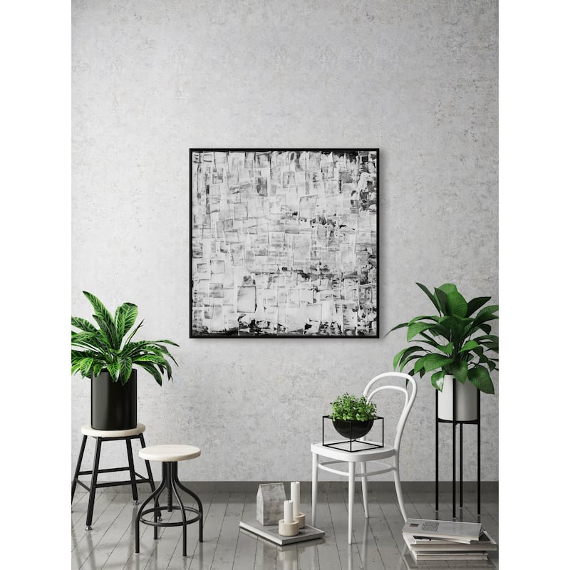 Pile Up Floater Framed Print on Canvas