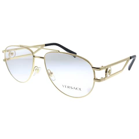 Versace Womens Gold Frame Eyeglasses 57mm