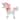 White Mesh Light-Up Unicorn with Pink Mane and Tail - White, Pink