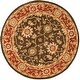 preview thumbnail 9 of 9, SAFAVIEH Handmade Anatolia Letitia Traditional Oriental Hand-spun Wool Rug 6' Round - Olive/Rust - Round