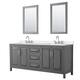 Option Dark Gray, Chrome Trim, White Quartz Top
