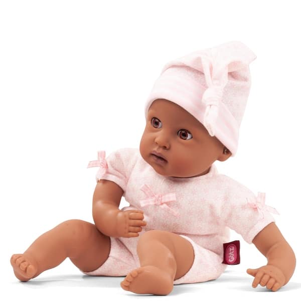 slide 2 of 5, Gotz: Muffin To Dress Baby: Cutie - 13" African American Doll, Pink Outfit Toy