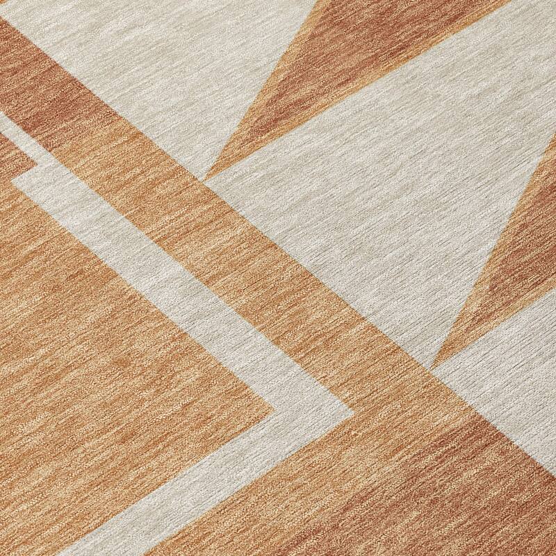 Machine Washable Indoor/ Outdoor Modern Crowley Chantille Rug