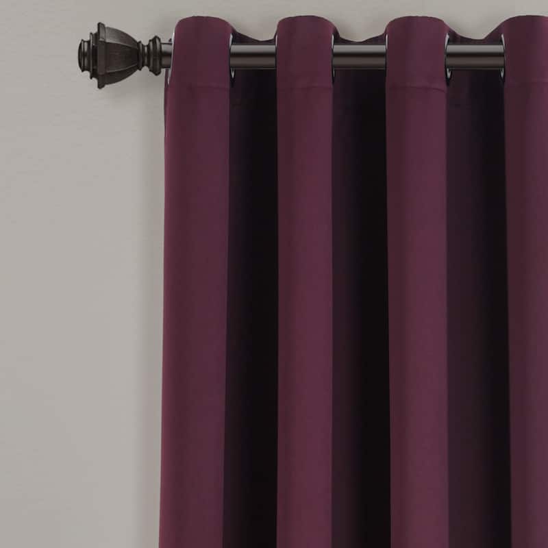 Lush Decor Insulated Grommet Blackout Curtain Panel Pair
