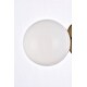 preview thumbnail 21 of 26, Miko Six inch Dual Flush Mount and Bath Sconce with Frosted Glass
