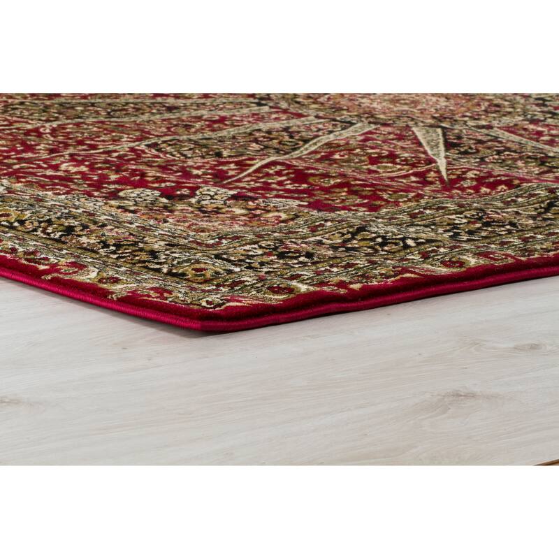 Persian Collection Black Traditional Area Rug