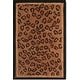 preview thumbnail 35 of 70, SAFAVIEH Handmade Chelsea Cayla Leopard French Country Wool Rug 1'8" x 2'6" - Black/Brown