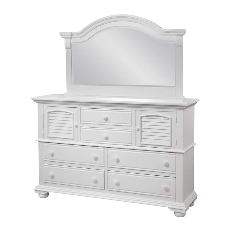 Beachcrest Eggshell White Wood Dresser
