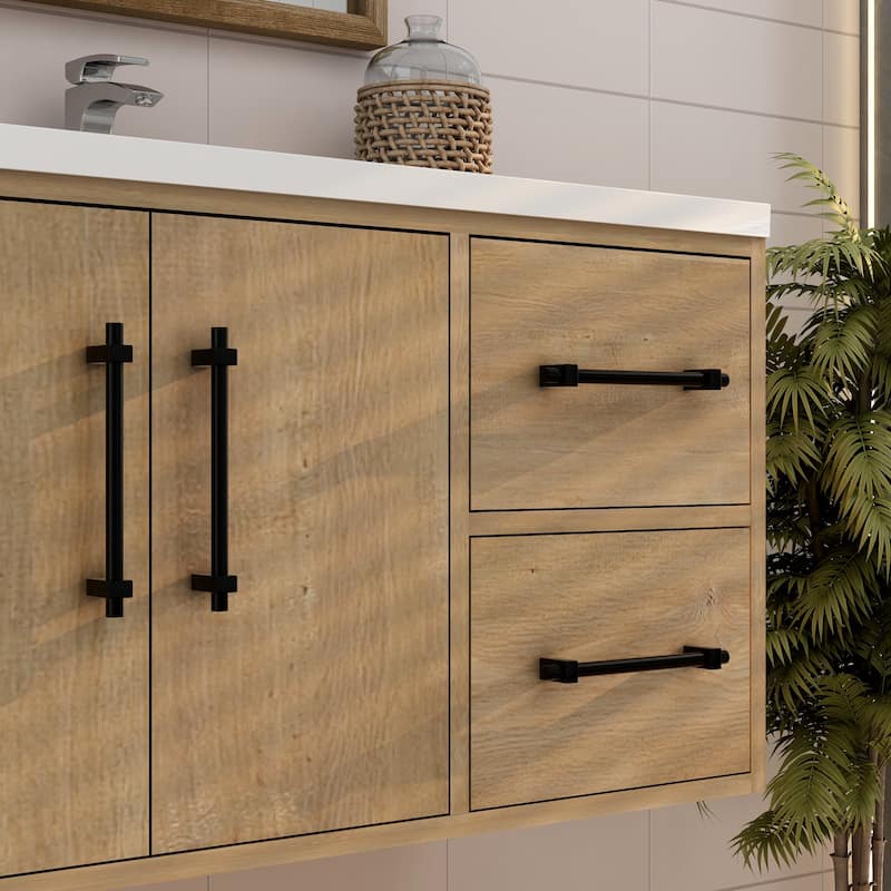 Victoria 36'' R Wall-mounted Vanity with Reinforced Acrylic Sink - 35.5