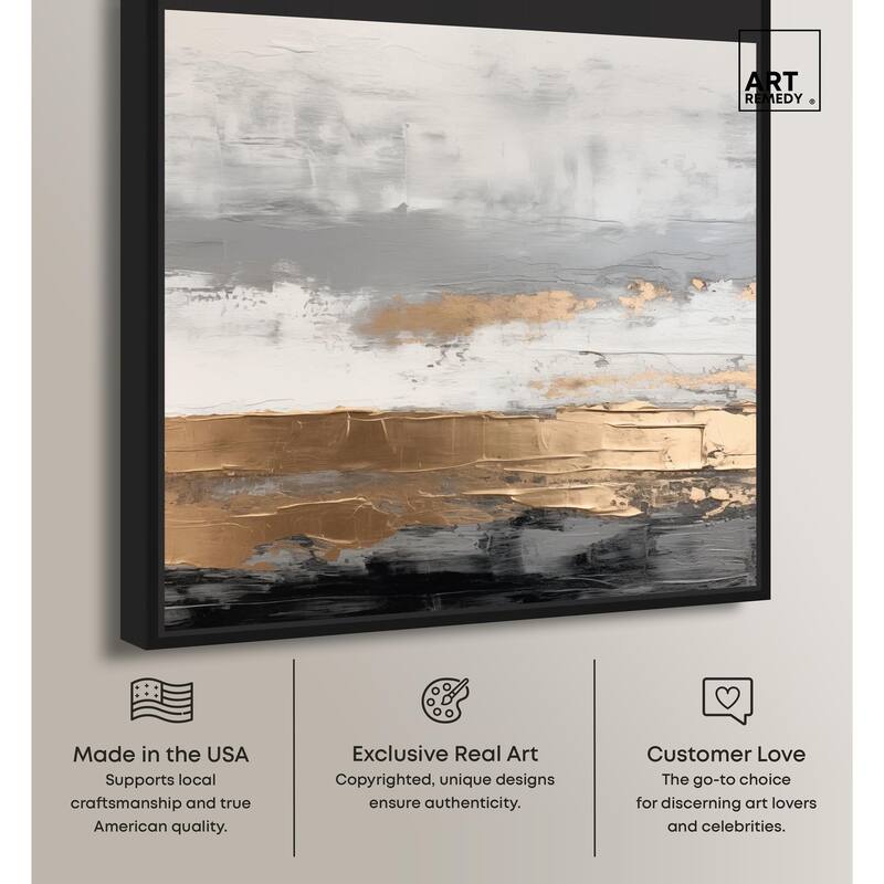 Moonlit Gold II Canvas by Art Remedy