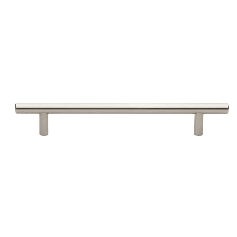 GlideRite 6-5/16 in. Center Satin Nickel Solid Stainless Steel Finished Cabinet Bar Pulls (Case of 25)