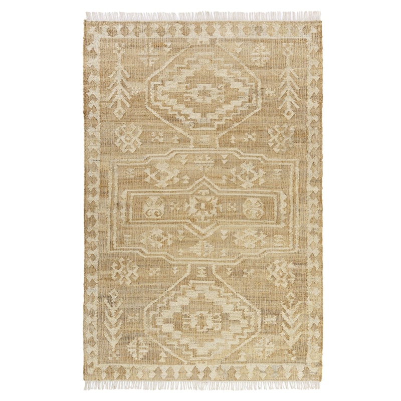 Sevita Brown/Ivory Medallion Indoor Area Rug - 2' x 3'