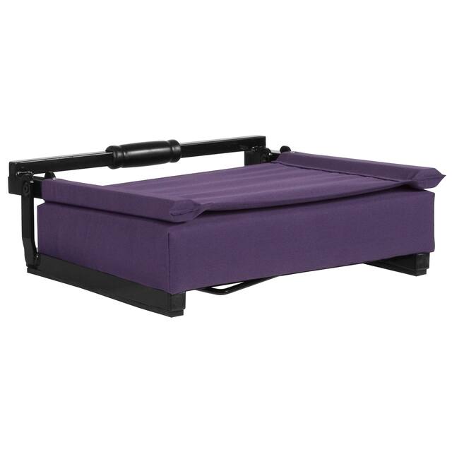 2 Pack 500 lb. Rated Lightweight Stadium Chair-Handle-Padded Seat