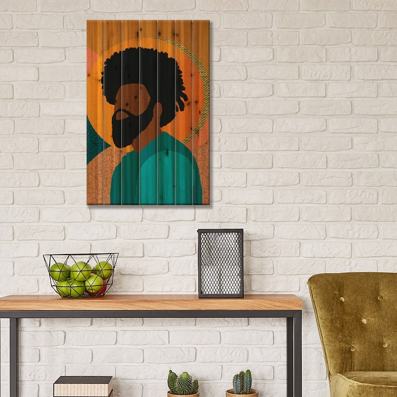 Confident Print On Wood by Sagmoon Paper Co. - Multi-Color