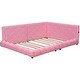 preview thumbnail 7 of 18, Upholstered Floor Platform Bed Frame with USB Ports and LED,Full Size聽