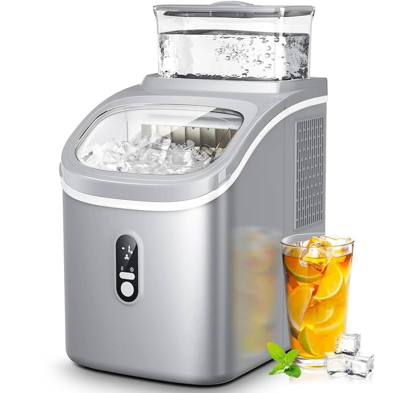 Countertop Ice Maker,Makes 9 Pieces of Ice in 6-13 Minutes, with Timer Function - 16.26*11.81*8.66in - Grey