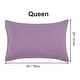 preview thumbnail 35 of 46, 2 Pcs Zippered Pillowcases, Brushed Microfiber Pillow Case Cover Queen(20"x30") - Lavender