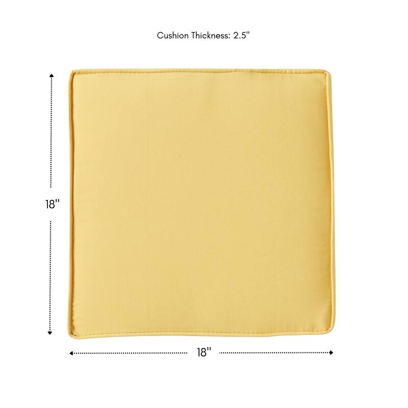 Greendale Home Fashions 18-Inch Square Outdoor Chair Pad (4-Pack)