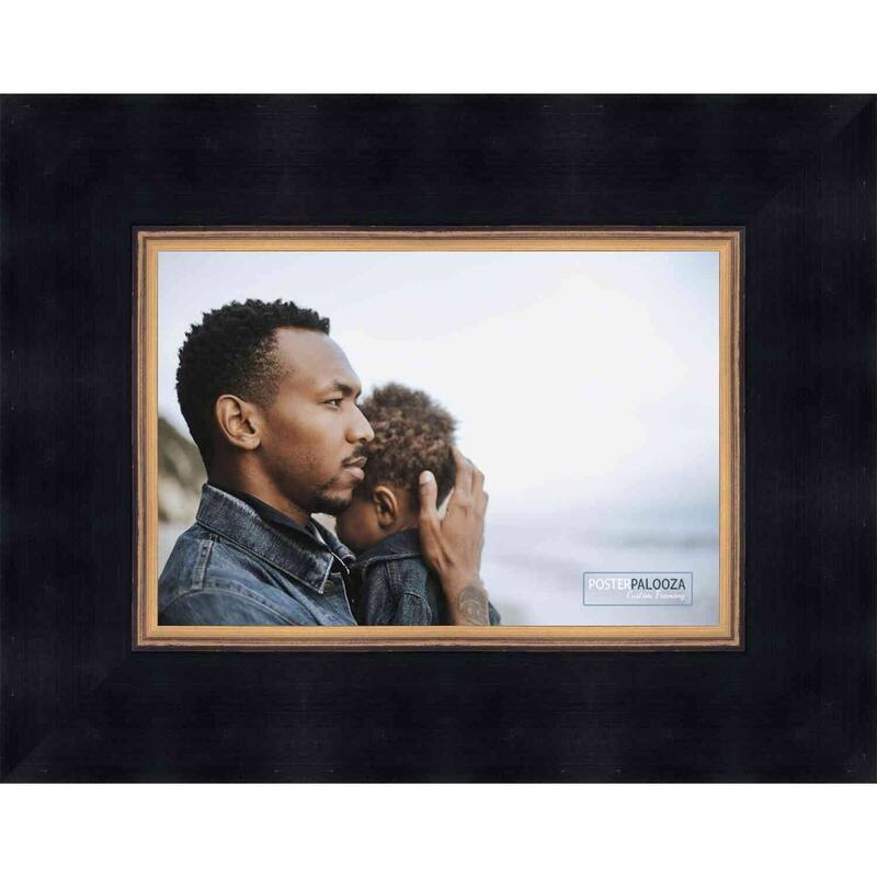 4x5 Contemporary Black Complete Wood Picture Frame with UV Acrylic ...