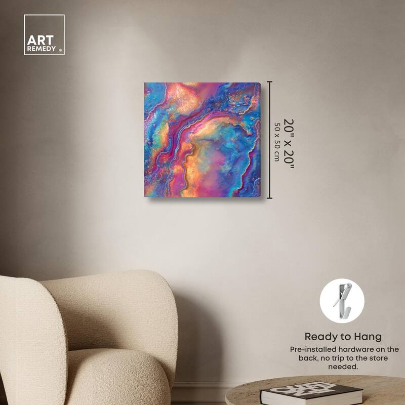Glittering Spectrum II Canvas by Art Remedy, Gallery Wrapped