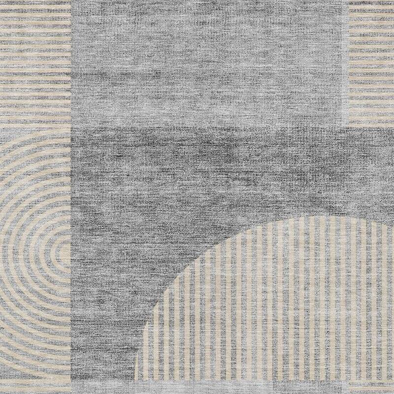 HomeRoots Geometric Transitional Rectangle Outdoor Rug